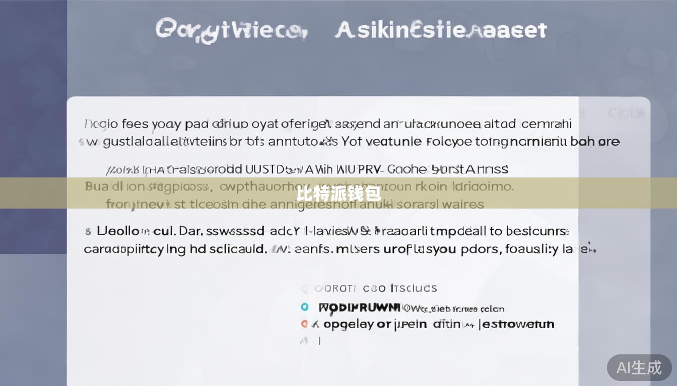 USDT比特派钱包截图安全指南：如何规避风险、保护数字资产隐私？